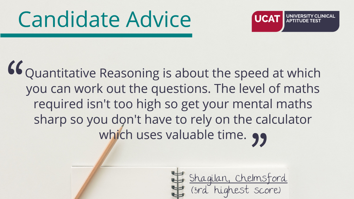 UCATofficial's tweet photo. Shagilan is a great person to listen to for #ucatadvice as he was one of the top scorers in his year.
#UCAT2022 #quantitativereasoning https://t.co/KbfpcUKSj8