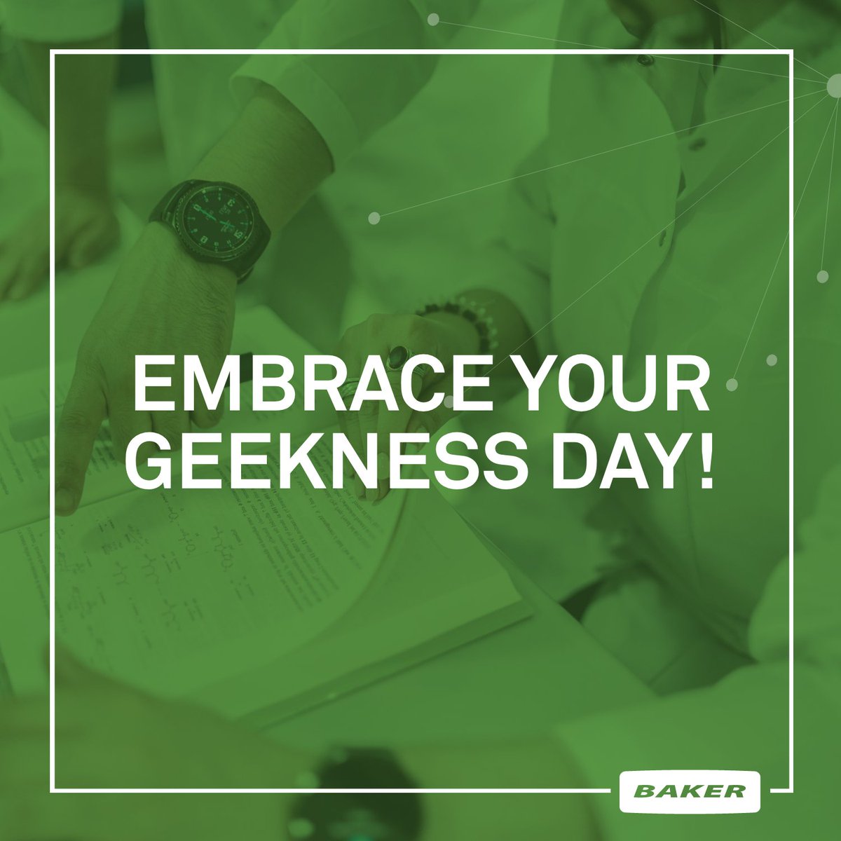 TheBakerCo's tweet photo. It’s Embrace your Geekness Day! We’re proud members of the global scientific and biosafety community and that means we’re incredibly passionate about research, discovery, testing, results and all the ‘geeky’ stuff that goes into our work.
#WorldGeeknessDay #Geekness #Geeky https://t.co/M38sSndz3J