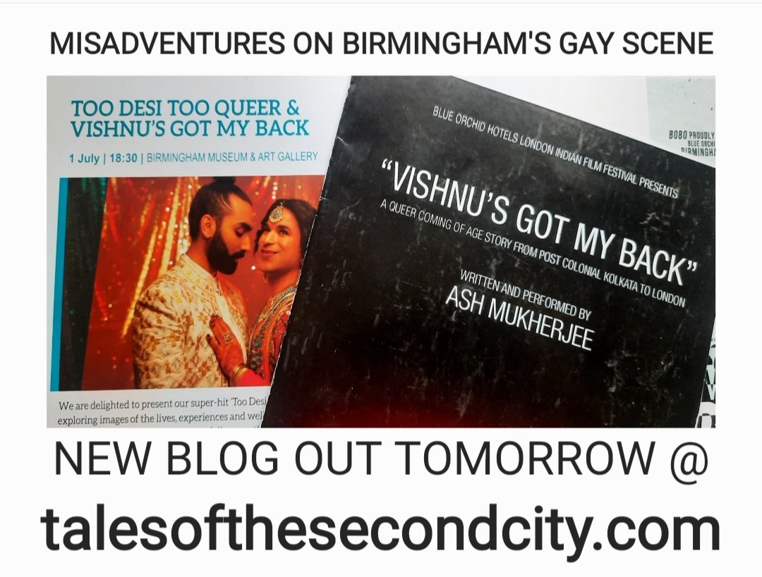 NEW BLOG OUT TOMORROW from talesofthesecondcity.com 

A sequel 'Red Carpet Ready'.

#gay #LGBTQ #LGBT #LGBTQIA #birminghamindianfilmfestival #indianfilm #indiancinema #indianmovies #indianfilmfestival #film #cinema #movies #toodesitooqueer #desifilm #indiandance #ashmukerjee