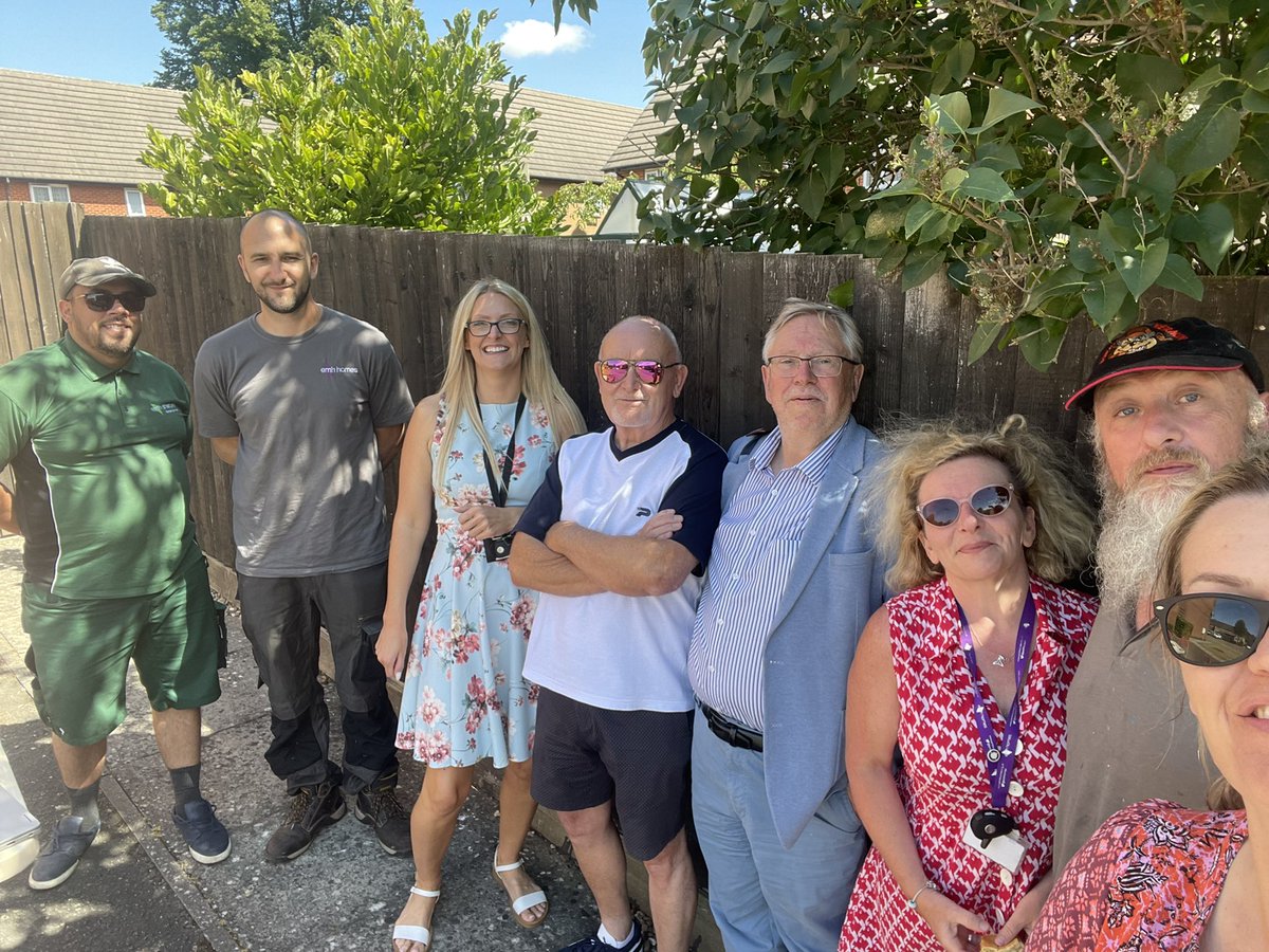 Really great to be out in the community this morning meeting customers and finding out what’s important to them @emhhomes