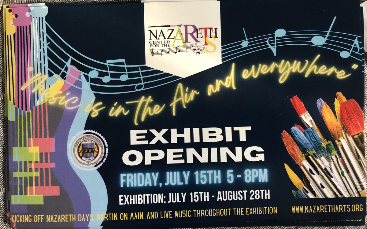 If you’re in #nazarethpa check out this exhibit I have a piece in. #artgallery #artshow #musicpainting #impressionism #impressionistic #LehighValley #art #painting #Pennsylvania