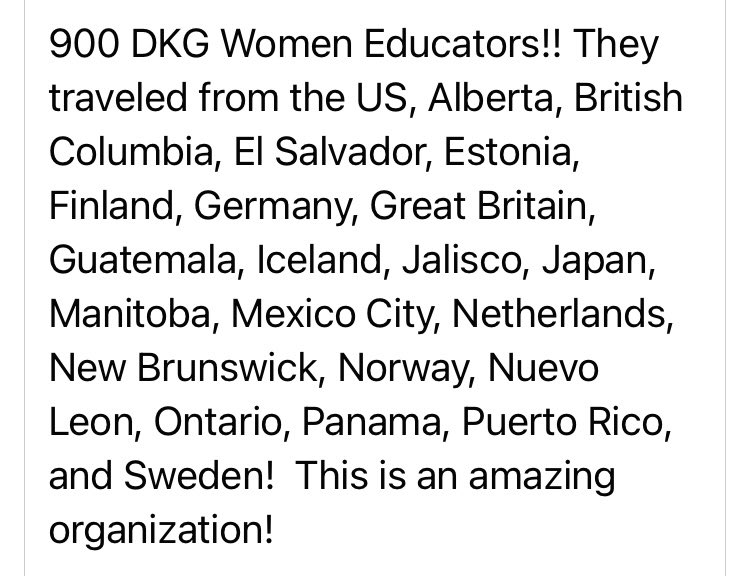 Proud to be a member!#DKGcon2022 #keywomeneducators #NewOrleans @DKGCalifornia