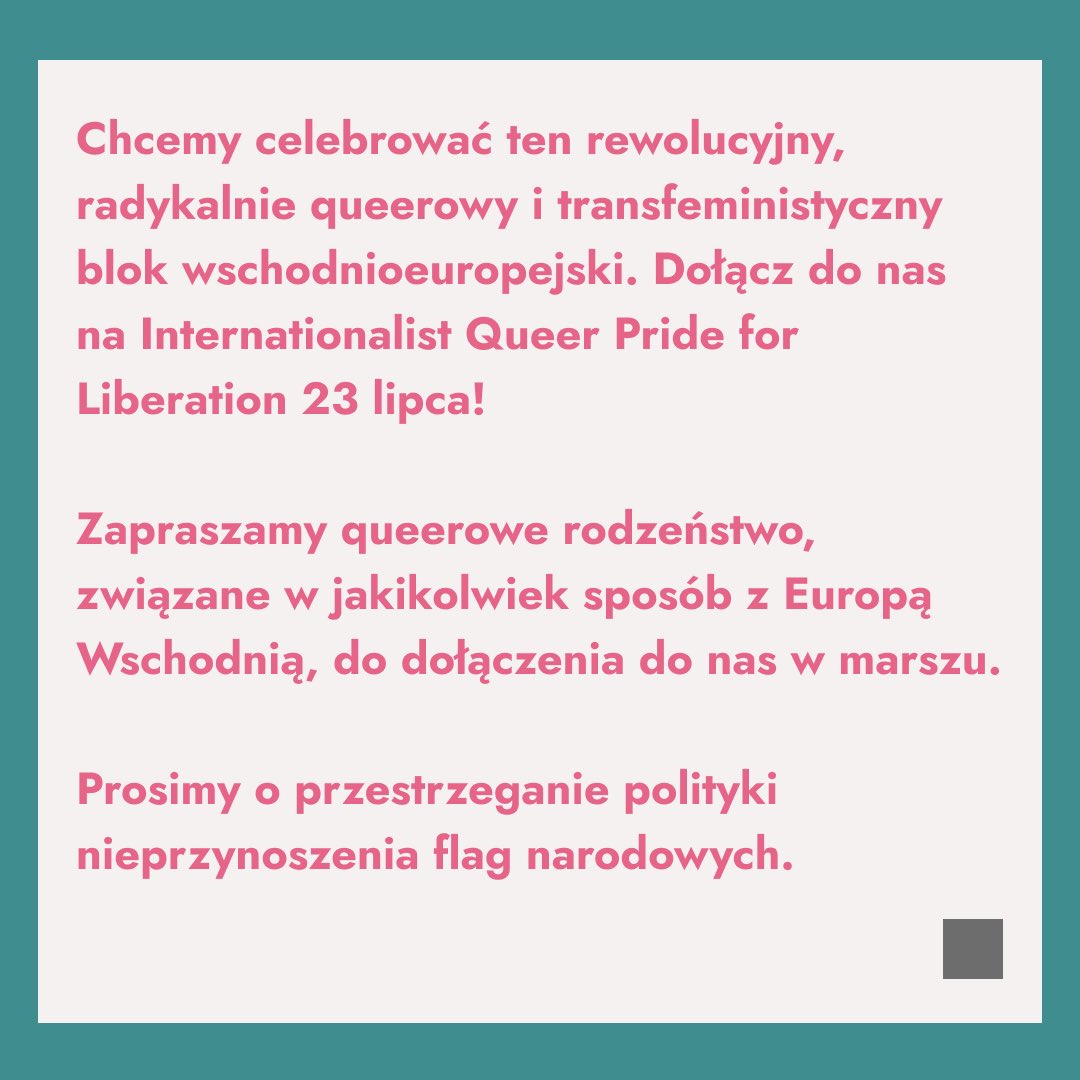 iqpberlin's tweet photo. #IQPB2022: @CoLiberationBLN i osoby przyjacielskie zapraszają do odkrywania na nowo i celebrowania wschodnioeuropejskiej queerowości. Bez geopolitycznych granic i neokolonialnych wyobrażeń o tym, czym jest dla nas queer. Żadnych wojen, prócz wojny klasowej.#b2307  #berlin https://t.co/1BIrzBpJ6t