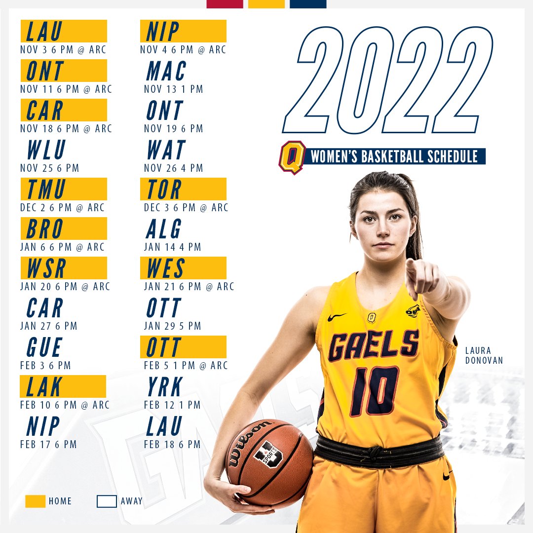 queensgaels's tweet photo. Basketball is back at the ARC 🔜

The OUA has announced the Men's and Women's Basketball schedules for the 2022-23 season! Both teams will start at home, hosting Laurentian and Nipissing during opening weekend.

📰 https://t.co/DRXfOUfnSH

#ChaGheill | #GoGaelsGo | #LeadTheWay https://t.co/1NQCdwlFeo