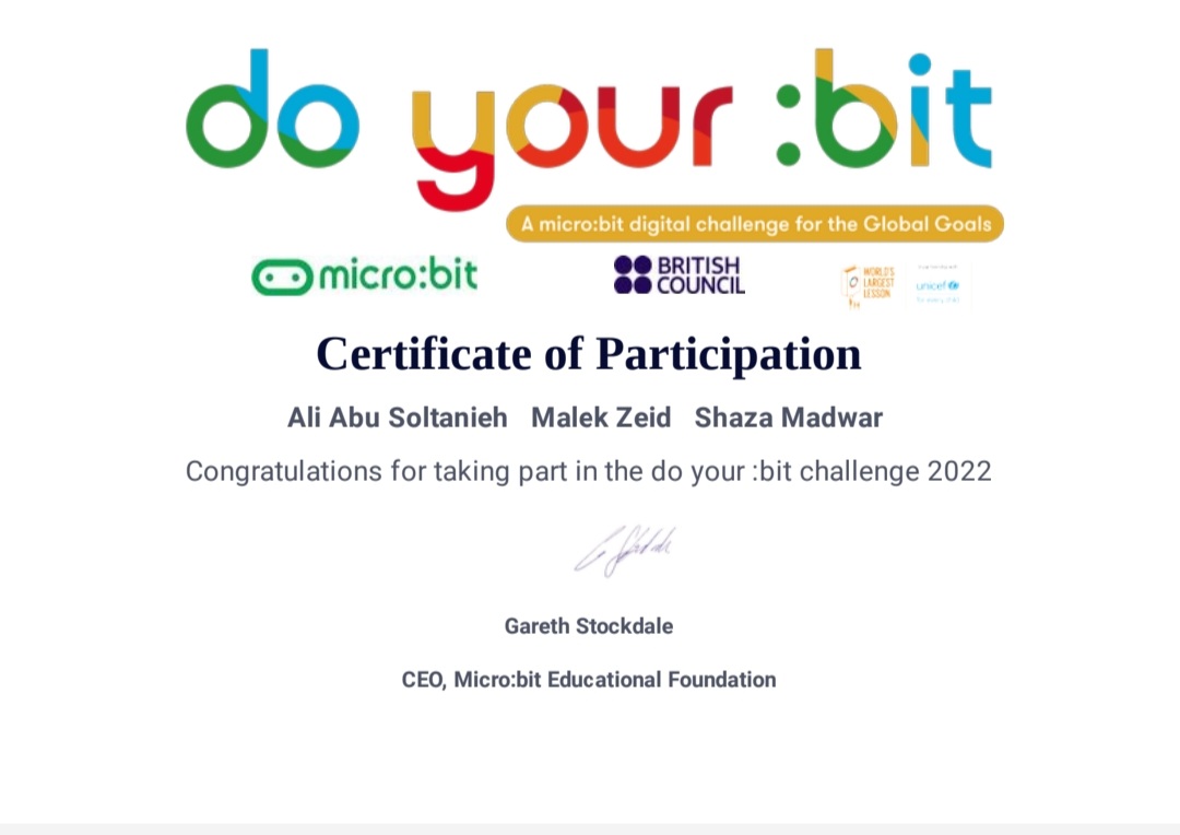 NElakhdar's tweet photo. Our students participated today in the international competition do your: bit challenge for the global goals #digitalcitizinship @microbit_edu @MakAishaSchool https://t.co/wXQjiE3Ha6