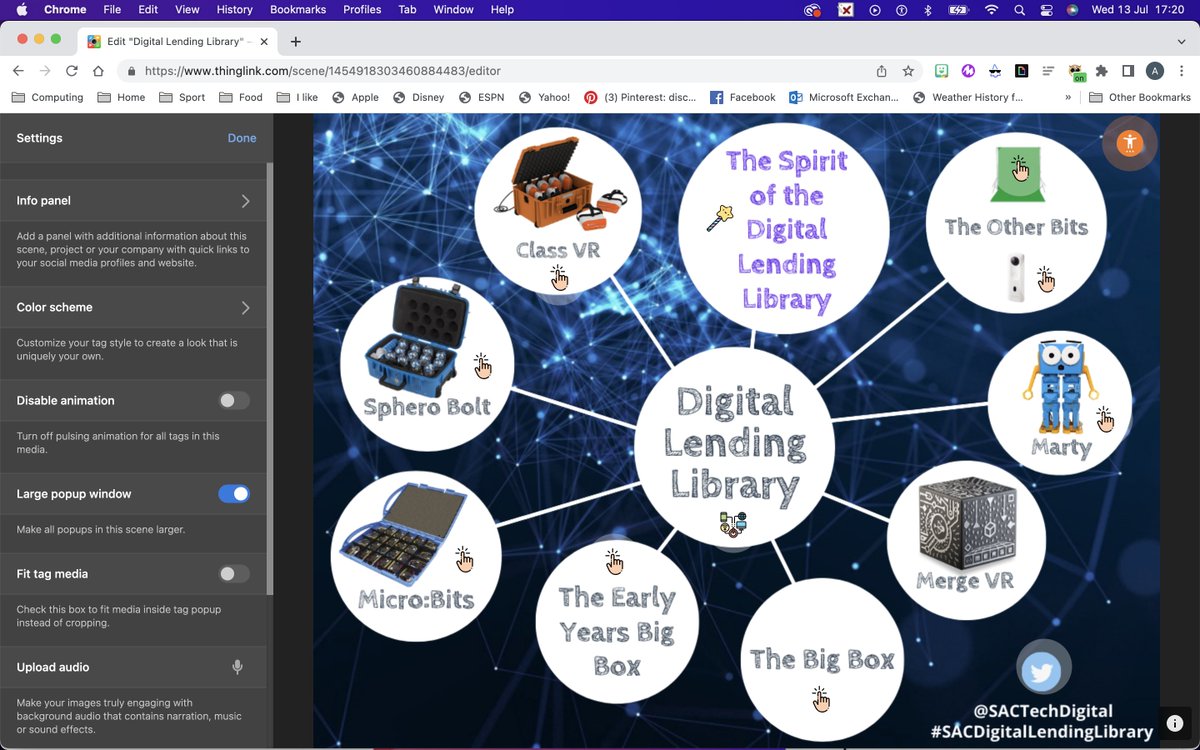 AJOBPickard's tweet image. It's a new feature day from the magnificent folks @ThingLink_EDU 🥰 #InfoPanel
Settings ⚙️ 
Info Panel ℹ️ 
done ✅ 
love ❤️ 
#MIEExpert #TeamMIEEScotland
