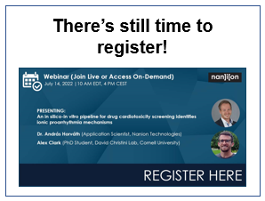 Fujifilm Cellular Dynamics (@celldynamics) on Twitter photo Don’t miss out on <a href="/NanionTech/">Nanion Technologies</a>’s exciting cardiotox webinar tomorrow, 7/14! Listen to presentations showing ways to assess compounds for proarrhythmic potential using iCell Cardiomyocytes and voltage clamp protocols.
Register now!
ow.ly/5XCv50JV3R9
#cardiacsafety #iPSC Don’t miss out on <a href="/NanionTech/">Nanion Technologies</a>’s exciting cardiotox webinar tomorrow, 7/14! Listen to presentations showing ways to assess compounds for proarrhythmic potential using iCell Cardiomyocytes and voltage clamp protocols.
Register now!
ow.ly/5XCv50JV3R9
#cardiacsafety #iPSC