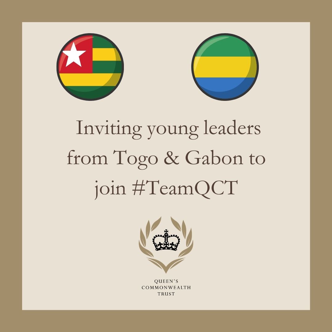 queenscomtrust's tweet photo. Did you know that Togo and Gabon recently joined the Commonwealth? 
Inviting Young Leaders effecting positive social change in Togo &amp; Gabon to join #QCTNetwork for support insights and resources to further their work. Email connect@qct.org.uk https://t.co/maYuzcBCjQ