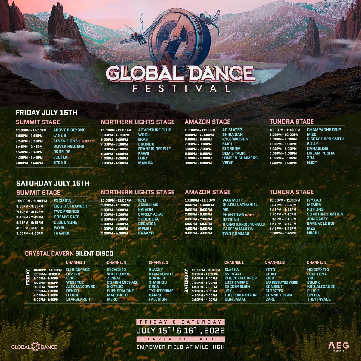 Global Dance Festival 2022 schedule