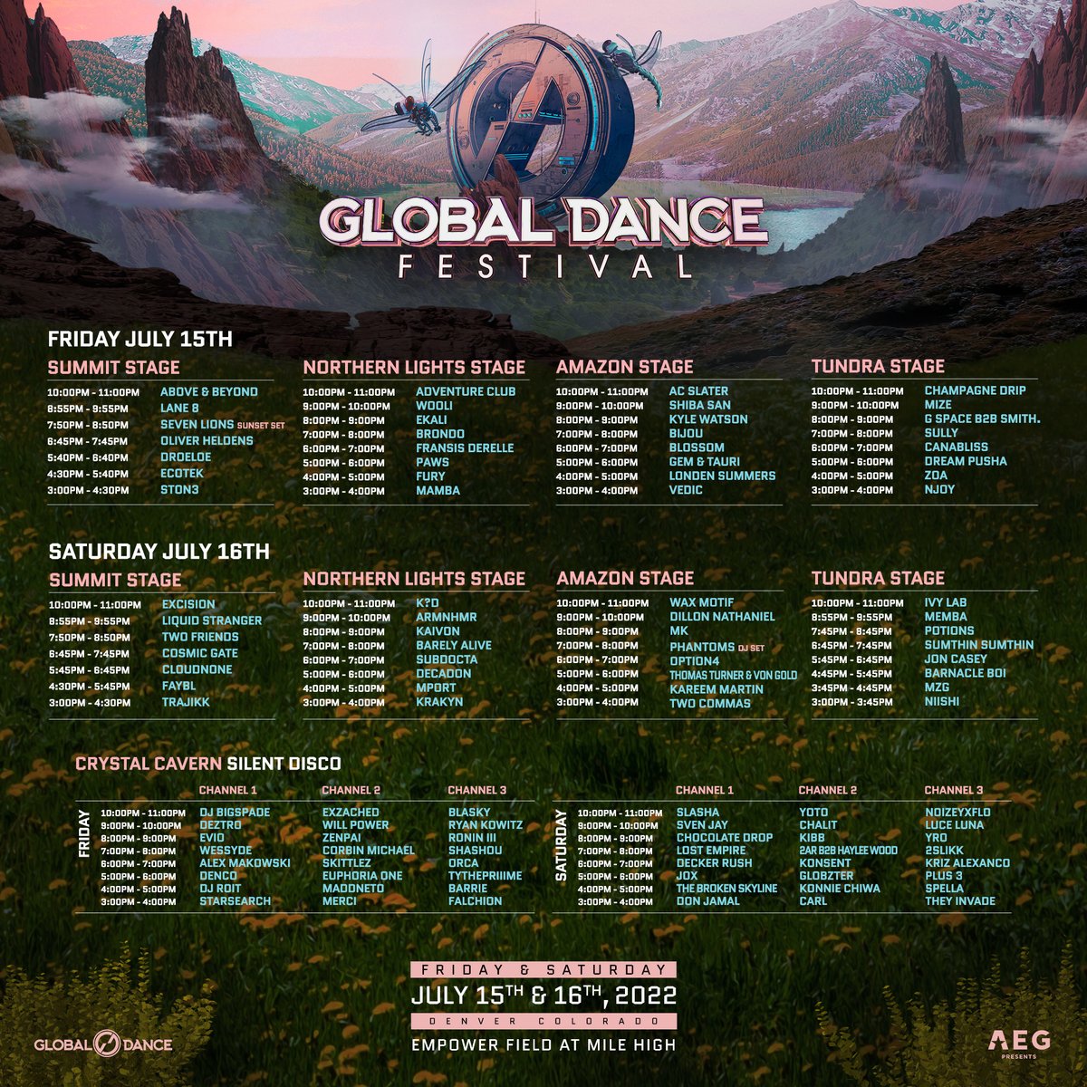 Global Dance Festival 2022 schedule