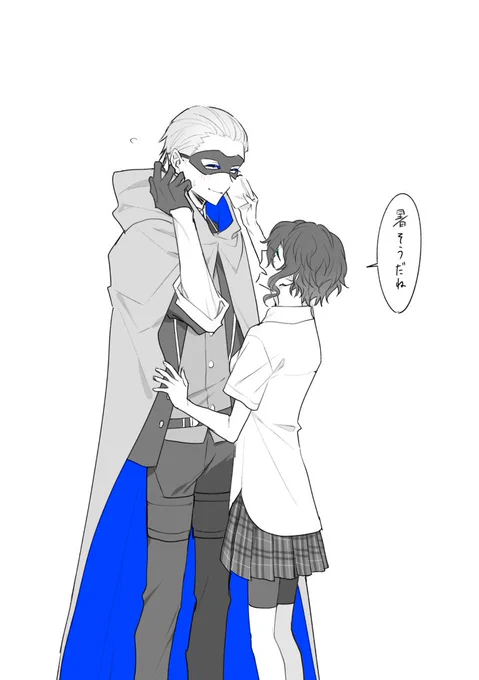 あの監査官が自本丸のちょぎだったらって考えたらふふってなりますね。あと暑そうっていうちょぎさに 