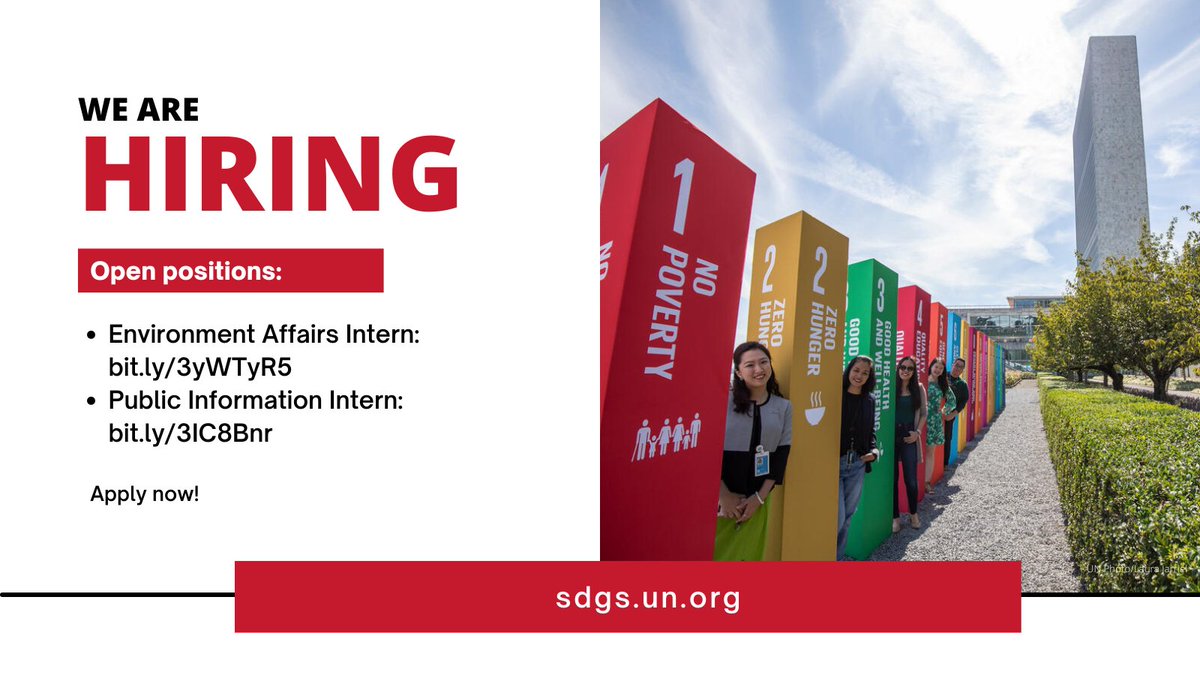 UN DESA Sustainable Development on Twitter "RT SustDev We're hiring