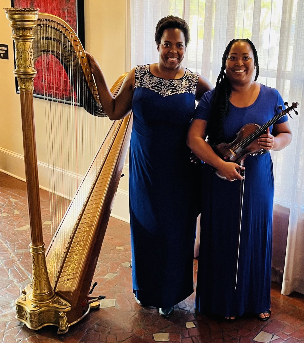 LadyofHarp's tweet photo. Violin &amp; Harp duo in Coral Gables....#violin #harp #music #musicians #strings #wedding #bridal #CoralGables https://t.co/RK97Rg1ZX0