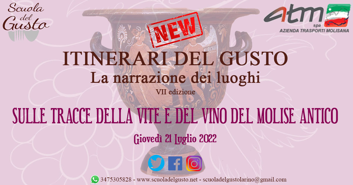 Il programma completo della giornata con narratori di eccezione #newitineraridelgusto
#storiaenologicadelmolise #scuoladelgusto scuoladelgusto.net/new-itinerari-…