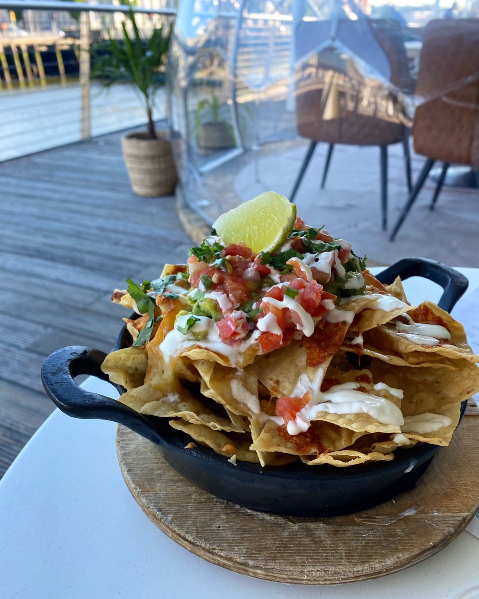 Our Nachos are made the authentic Mexican way - Corn tortilla chips, queso blanco, jalapeno, crema fresca, guacamole, lime, coriander &amp; pico de gallo 🥑🌶

Our boardwalk alfresco dining area is open for walks ins every Tuesday - Sunday while the sun shines ❤️