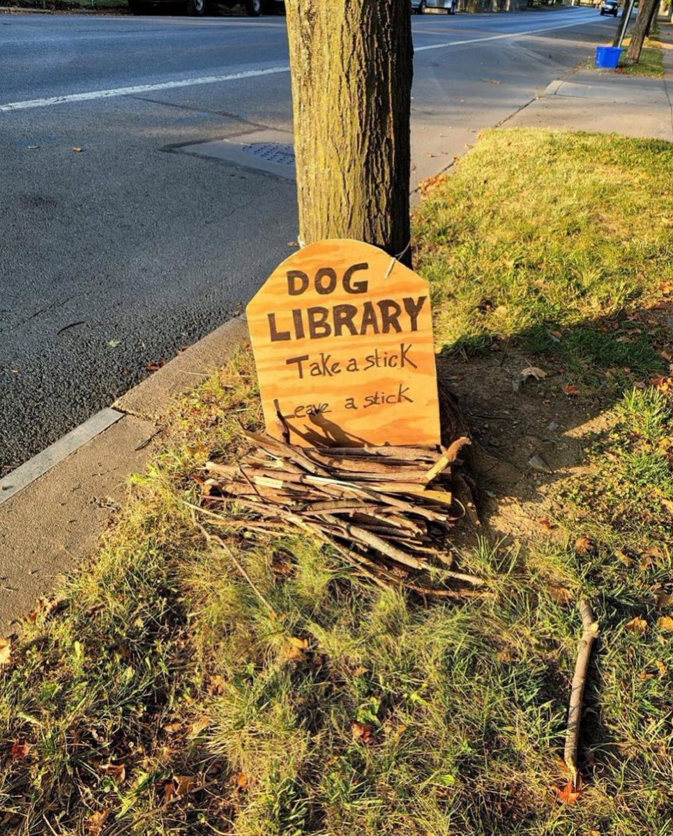 I have no idea where this photo is from but I love it. Libraries for all!