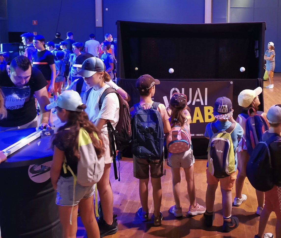 QuaiLab's tweet image. Beaucoup de joueurs au rdv pour cette première journée au FLIP de Parthenay.