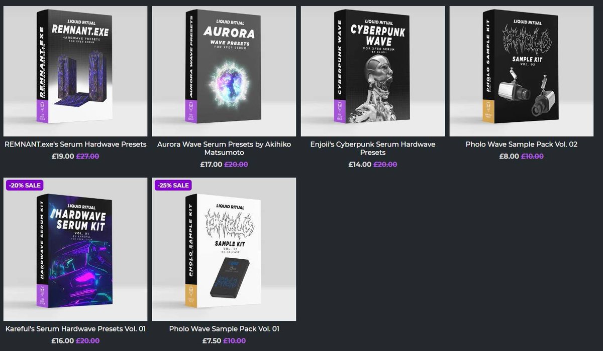 We are currently running some production kit sales! 🥳

Check the link in the comments for a chance to try some of our legendary packs! 😍

liquidritual.com