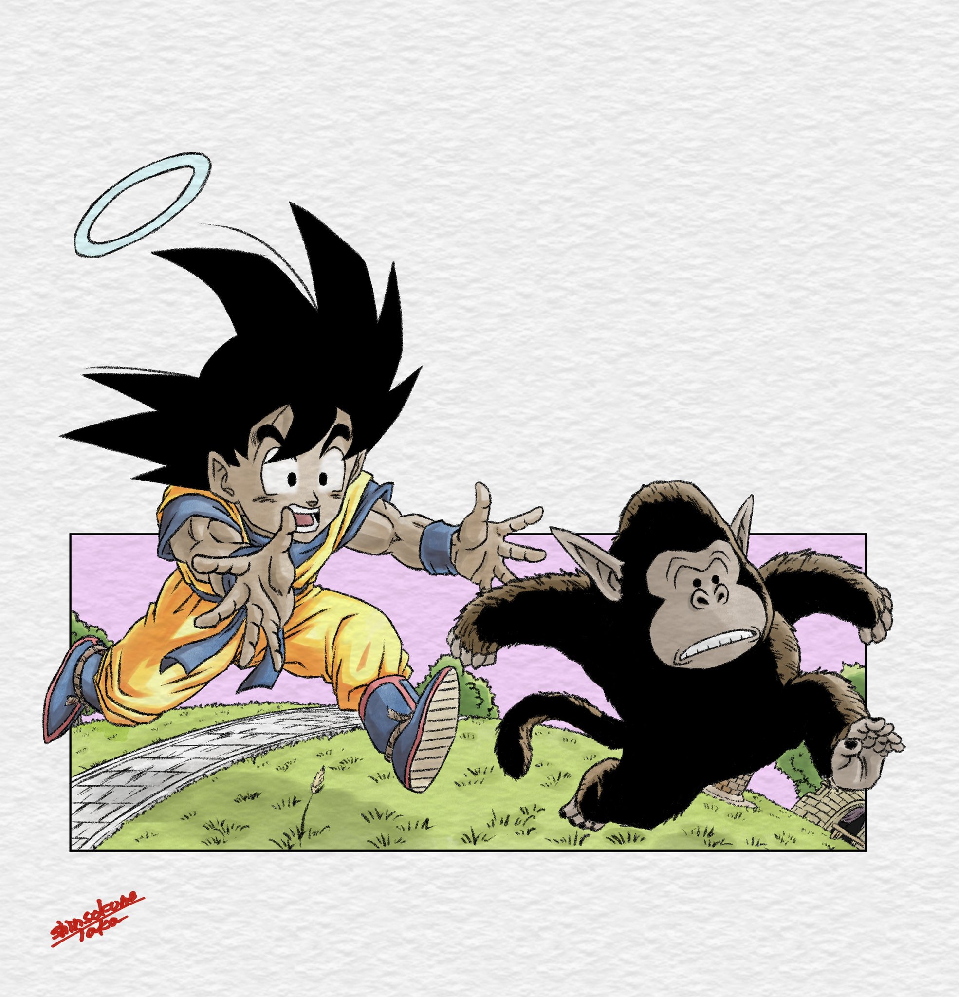 ドラゴンボールZ キーホルダー界王様・バブルスくん　鳥山明 ドラゴンボールZ キーホルダー界王様・バブルスくん 鳥山明