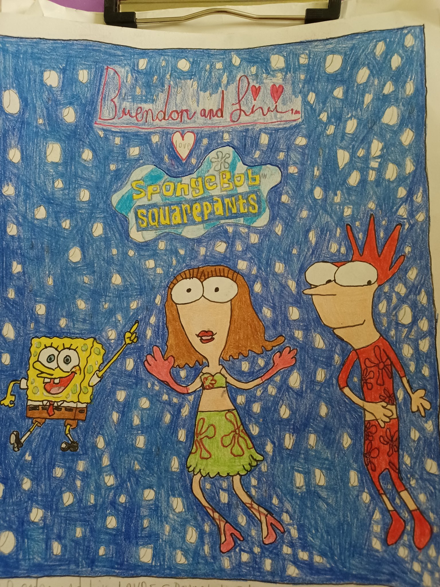 \"Happy 60th Birthday,  Mr. Tom Kenny and Spongebob! We Love You, Spongebob!\" 
- Brendon and Livi  