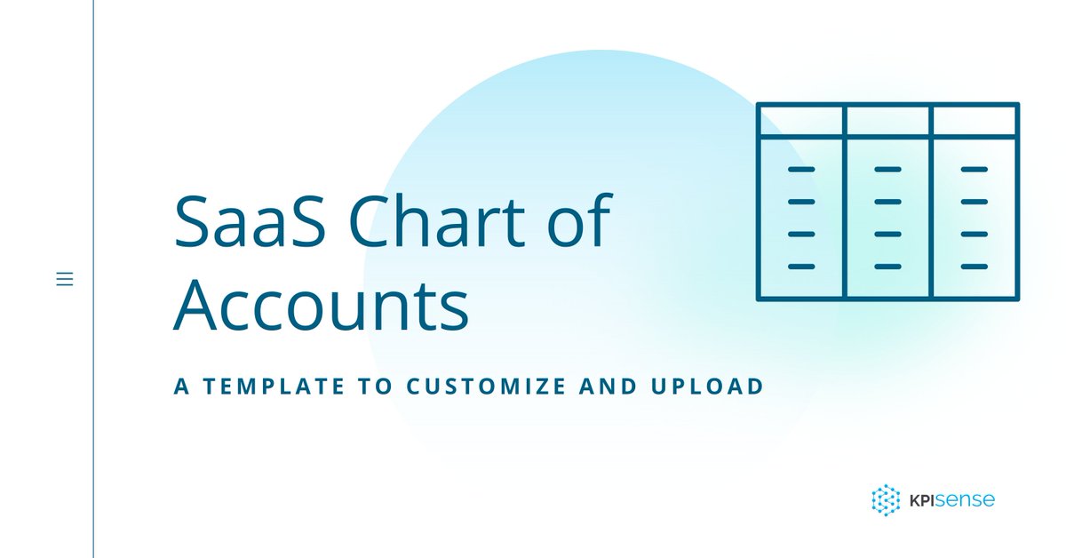 Creating a Chart of Accounts can be tricky when most tools aren't created for SaaS purposes. 

Download your copy of our SaaS Chart of Accounts Template tailored for the SaaS business model to ease this process.

#SaaS #Finance

kpisense.com/chart-of-accou…