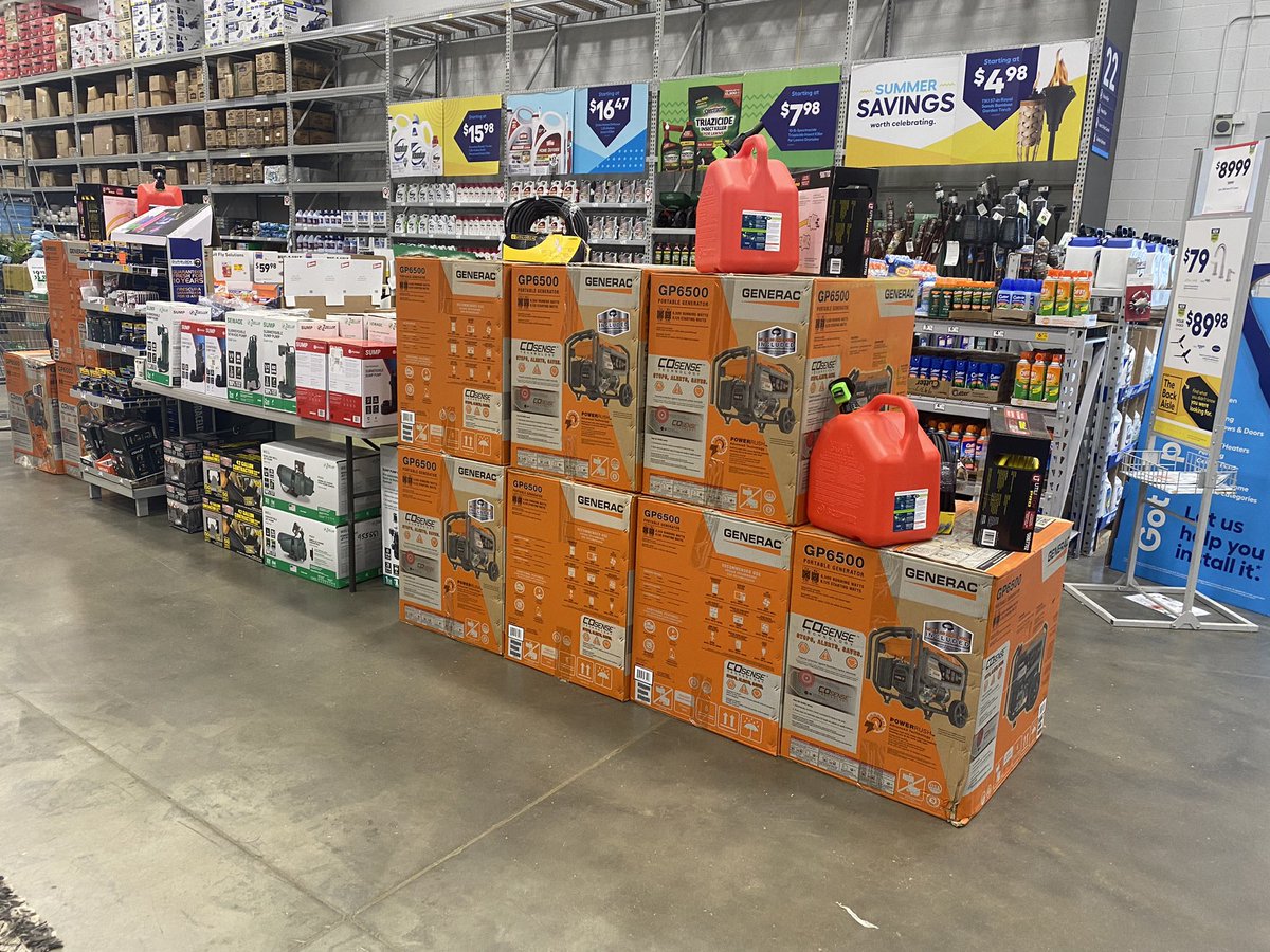 Big shout out to <a href="/FerdGonzalez01/">Ferdinand Gonzalez</a> and team Glen Burnie for getting us back in stock with Generators for our community in need from the storms last night!!! #thankyou <a href="/BlueBoxR1/">@BlueBoxR1</a> <a href="/BenitoKomadina/">Benito.Komadina@Lowes</a> @LauraG813R1 @ArzuCristino <a href="/tcasper2589/">Timothy Casper</a> <a href="/steveyoung456/">Steve Young</a> @KSaavedra2244 <a href="/Amanda53250660/">Amanda</a>