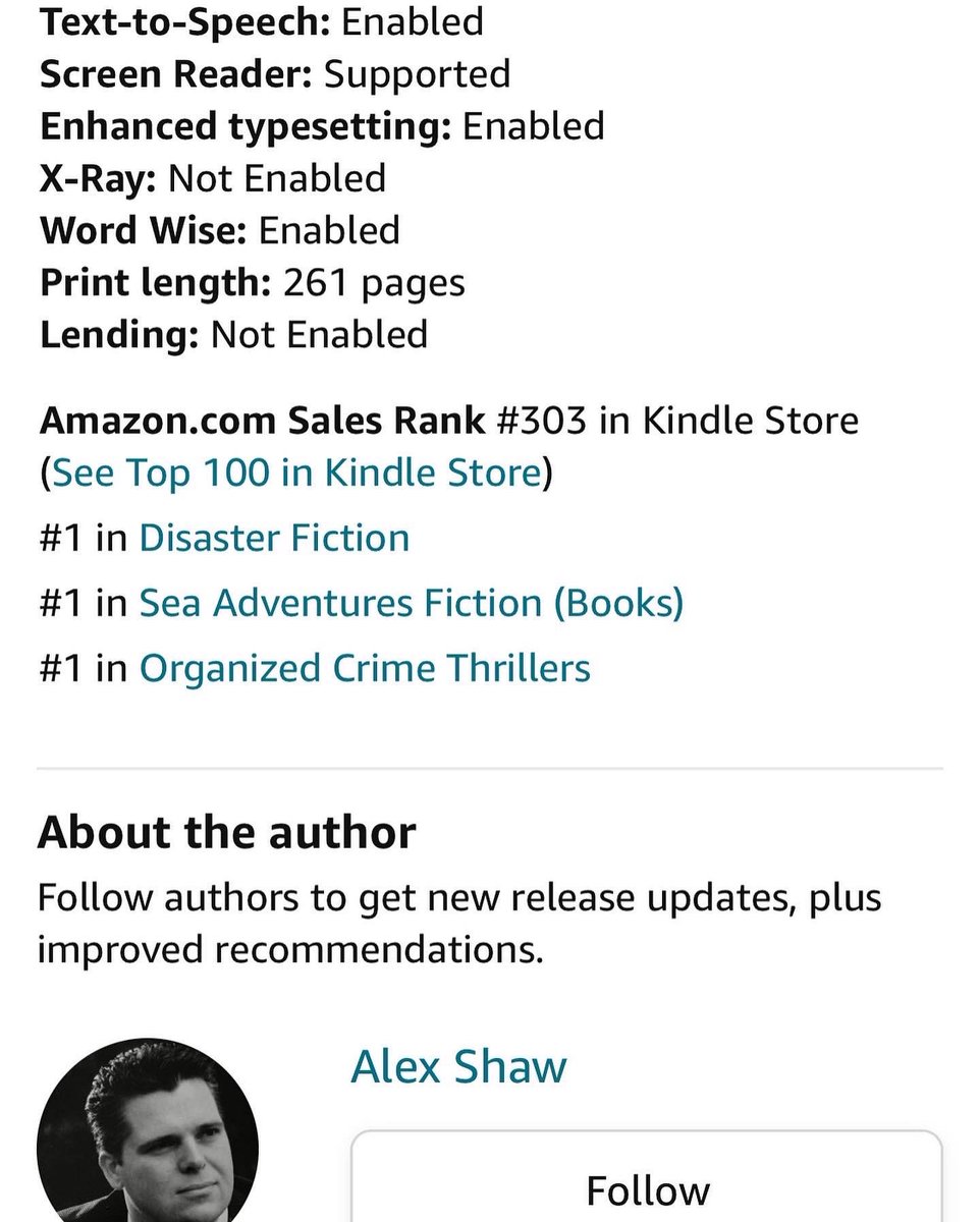 alexshawhetman's tweet photo. A huge thank you to all my new readers in the US who yesterday made #TotalFallout reach number 303 overall on Amazon US and #1 in several categories. Get your copy here: https://t.co/Yc9GSein6x https://t.co/FI51dXM9Dw