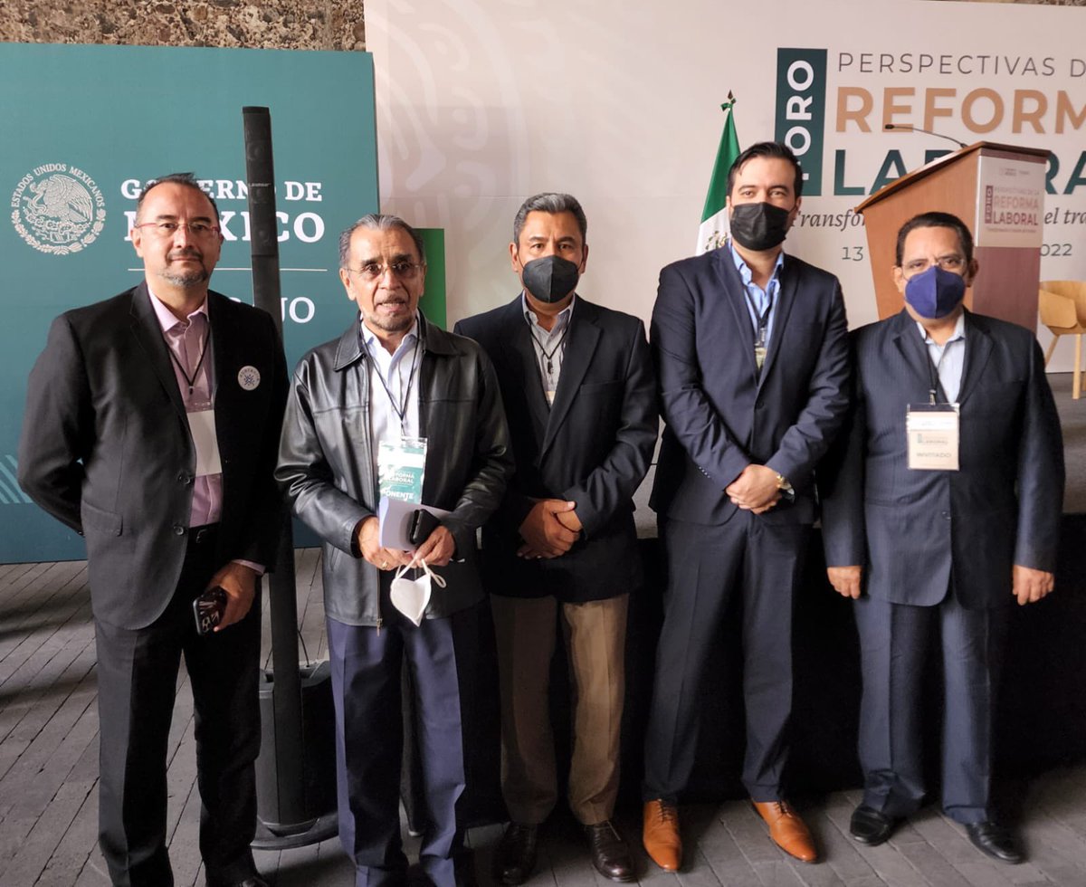 Los Presidentes Colegiados de la FENABAD participando en el Foro: Perspectivas de la Reforma Laboral. Transformando el Mundo del Trabajo, organizado por la <a href="/STPS_mx/">STPS México</a>, el cual tiene como objetivo, establecer los beneficios y retos para la consolidación del Nuevo Modelo Laboral.