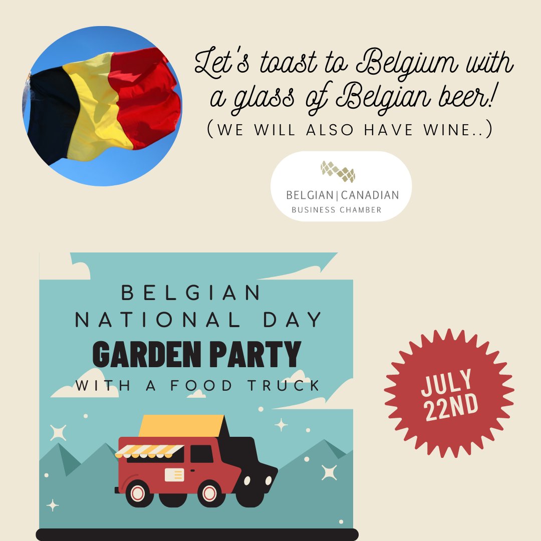 Belgiumconnect's tweet image. Let's toast to Belgium with a glass of Belgian beer! (we will also have wine..)

Dress with Belgian colours!

We are looking forward to having you with us as we make Belgian National Day 2022 an unforgettable memory!

Get your tickets here: conta.cc/3IHOMev