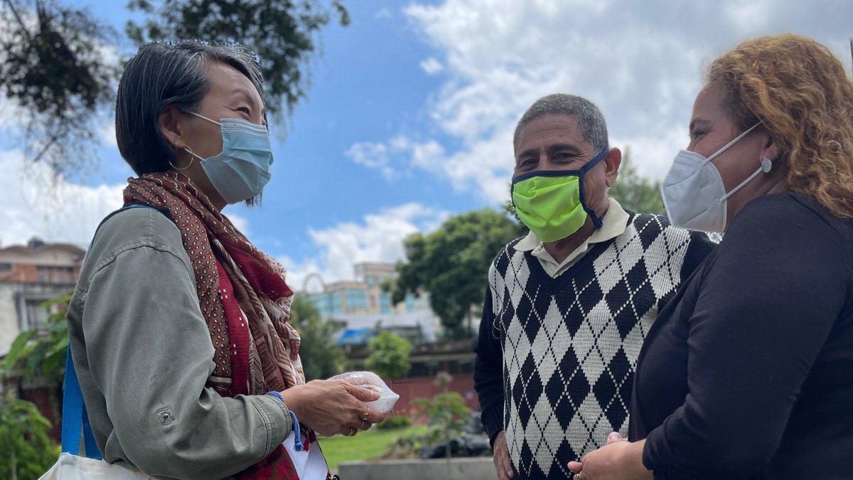 JAGhedini's tweet image. In #Guatemala, I met brave women and men who'd fled  violence, persecution and discrimination in their countries, bringing their talents and hopes with them.

They've started the next chapter of their lives here with hope for peace and safety.