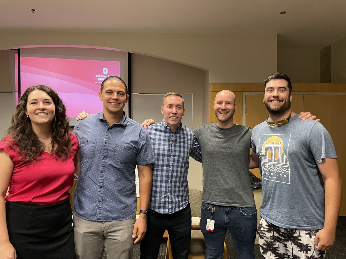 YountLabOSU's tweet photo. 🎉🍾Congrats to @ZaniAshley on her successful thesis defense!! A very fun day for us — all of our former Yount Lab PhD student graduates were with us today for the defense. @nchesarino @Temet_Mc and Adam Kenney. https://t.co/QfHu0j3JAQ