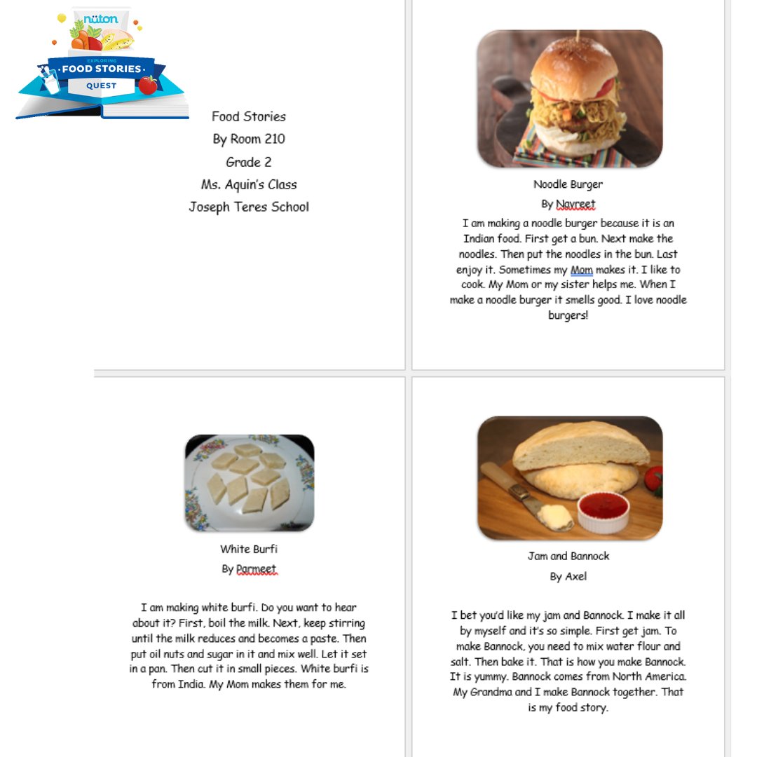 teachnutrMB's tweet photo. Shout out to Janel Aquin's class at Joseph Teres School for sharing these awesome photos highlighting your experience with Exploring Food Stories Quest! 💙

https://t.co/uTsP9n2WRX https://t.co/cSyxFSJPMy