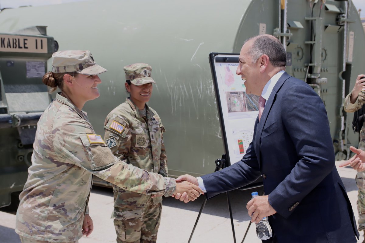 36thENBDE's tweet image. The Rugged Brigade was honored to host the Honorable Gabe Camarillo and various senior Army leaders yesterday.
During his visit, the Under Secretary of the Army was shown the Brigade’s modernization efforts and recognized our excellent Rugged Soldiers.

#StayRugged