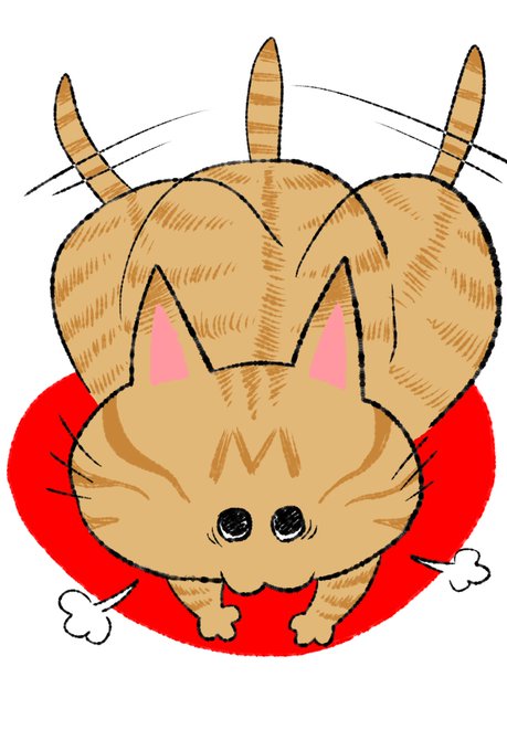 「cat tail wagging」 illustration images(Latest)｜3pages