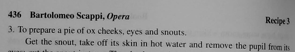 DianaEGarvin's tweet photo. Beware, oh my ITAL 350 students.  Next year's "Historical Cooking Show" project is gonna be metal. #nosetotail #foodhistory #italianhistory #scappi https://t.co/c5DBP7Lkfi