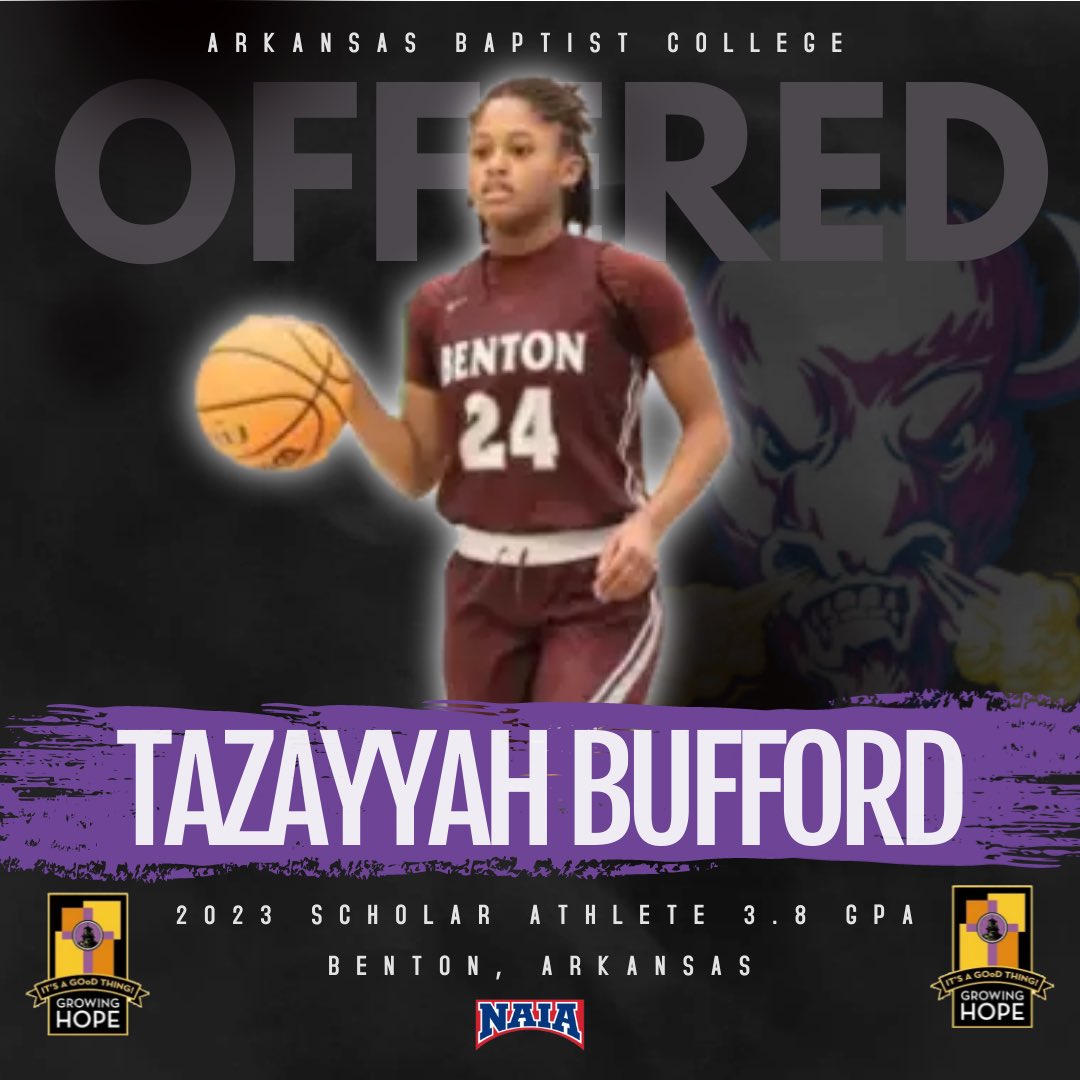 So blessed to announce that I have received my first offer from Arkansas Baptist WBB! Thank you Coach <a href="/MarlowRockwell/">Coach Marlow Rockwell</a> ! Go Lady Buffs!

<a href="/ArkansaLRebels/">ARKANSAS LADY REBELS BASKETBALL</a>