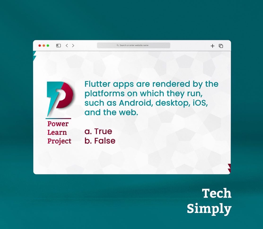 PLPAfrica's tweet photo. On this weekβs not-so-simple Tech Simply, we challenge you with a quiz π€©β‘οΈ If you have what it takes, answer these questions on Dart with Flutter and share your answers with us below! #1MillionDevs4Africa #TechSimply https://t.co/oDfCAol2kW