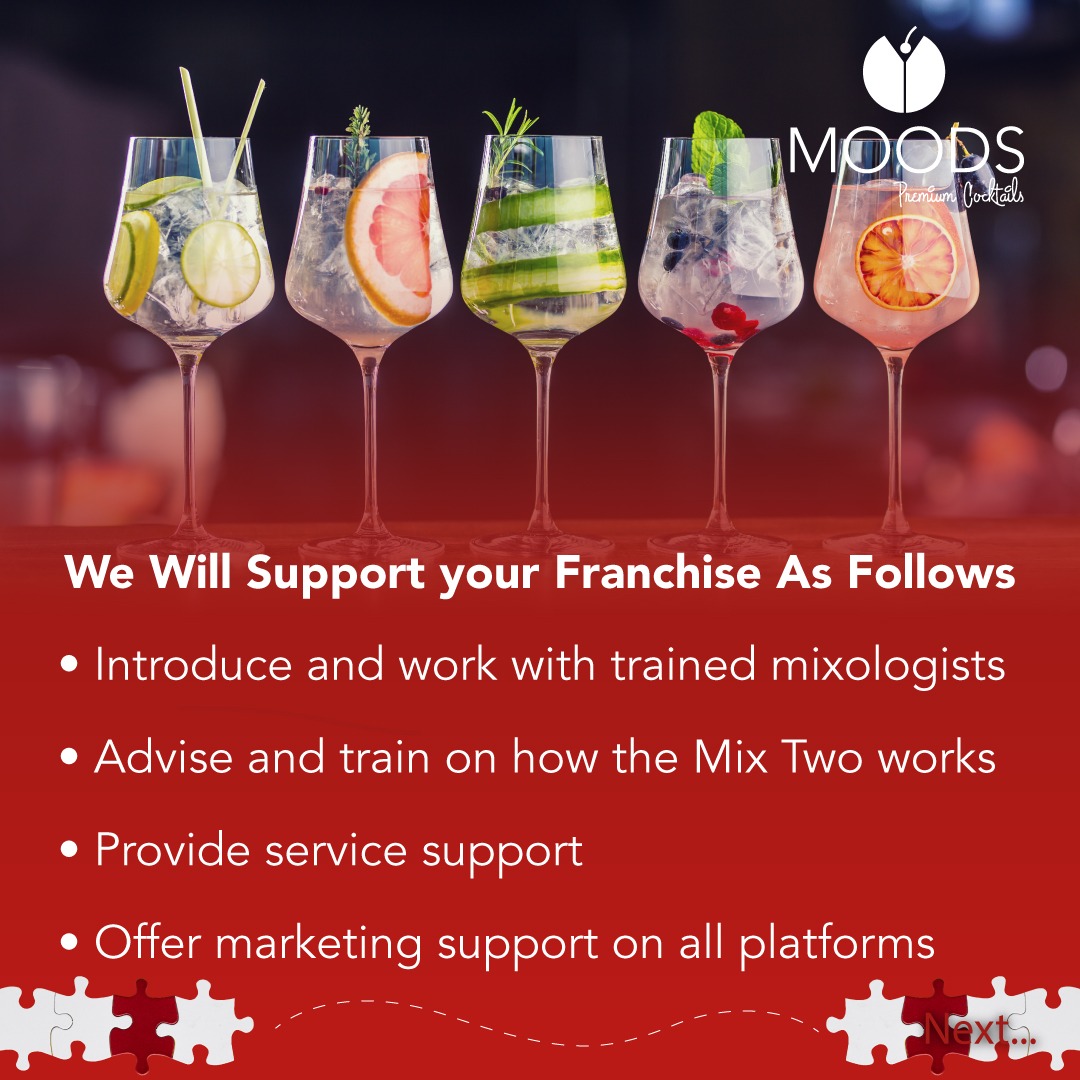 TIRA_Africa's tweet photo. Moods Premium Cocktails will embark on a franchise solution includes set up of the Mixo Two mixology machines in franchise restaurants and entertainment spots. Visit https://t.co/ohI9tSXYbd now. #WeAreIntegrated #weareizone #events #franchising #cocktails #wedding #birthdays https://t.co/E0WCMc2vVI