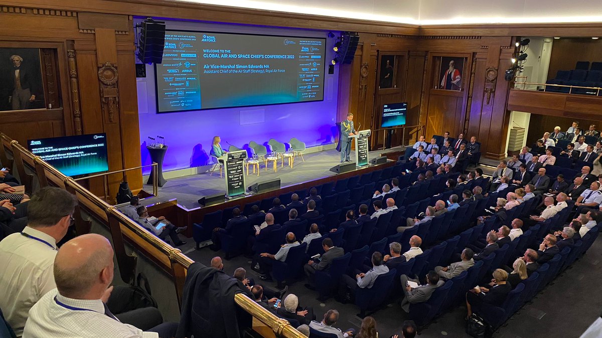 Today the @ChiefofAirStaff, Air Chief Marshal Sir Mike Wigston, welcomes over 50 Air and Space Chiefs from around the world to the Chief of the Air Staff’s #GlobalAirSpaceChiefs Conference 2022, in partnership with the @airpowerassn. Stay tuned for updates!