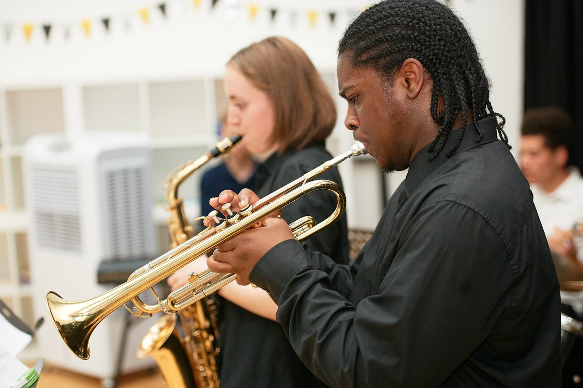 ArkTTonline's tweet photo. We would like to thank Ark’s Fusion Jazz Quintet for putting on a fantastic performance at our ATT Graduation Ceremony last Friday! #ATTgraduation2022 @ArkSchoolsMusic https://t.co/USn0E8Q5gq