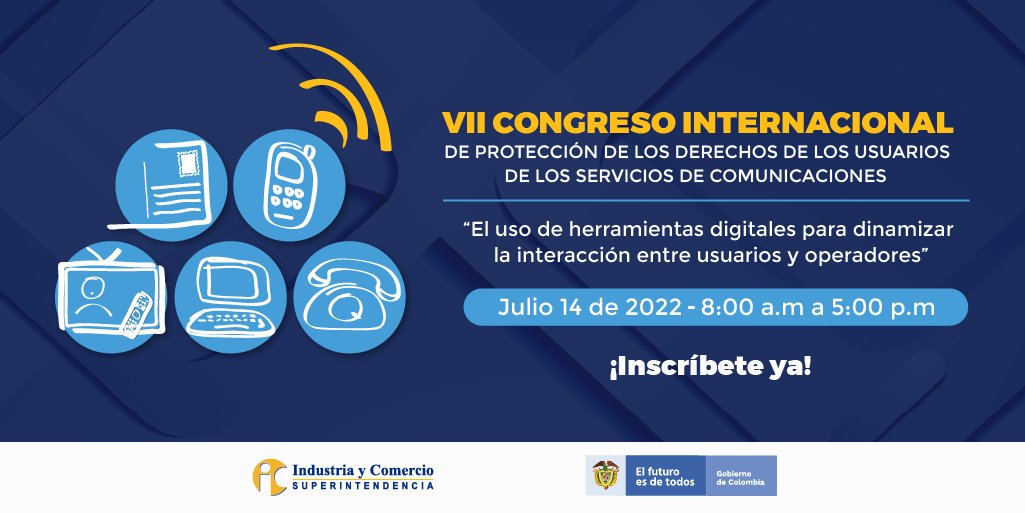 sicsuper's tweet photo. Aún estás a tiempo de inscribirte en el VII Congreso Internacional de Comunicaciones de la #SIC y conocer con cuáles herramientas cuentas para hacer valer tus derechos. 
➡️Regístrate gratis: https://t.co/1zgC7HLXKh
🗓️MAÑANA - 14 de julio https://t.co/ImkYv4hP5L