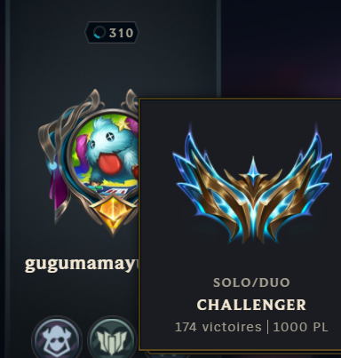 Pourquoi avoir 1 compte chall 1000LP quand on peut en avoir 2 ?