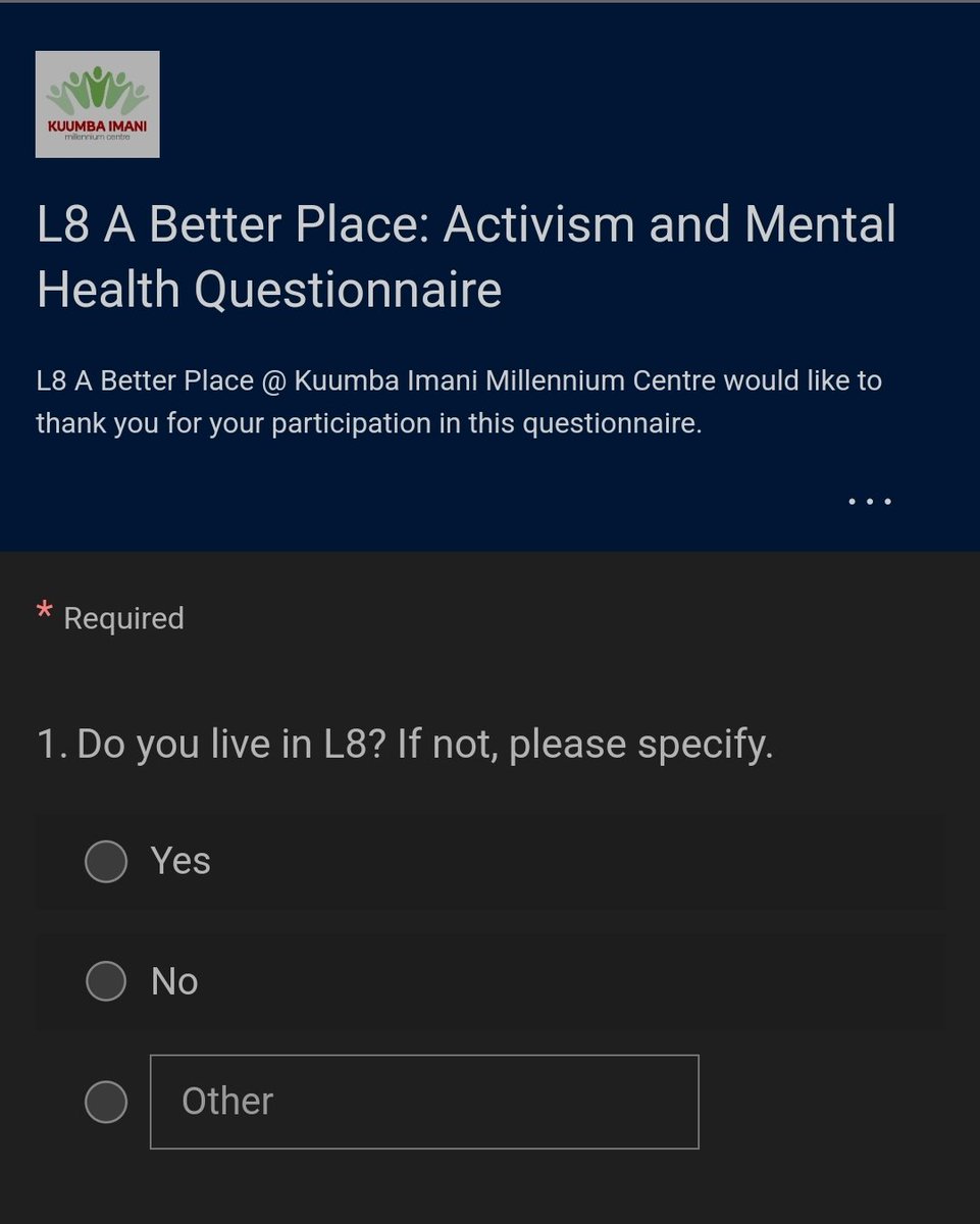 Volunteer or active within the community? 🪴

Please share and complete our #L8 activist mental health questionnaire

We want to create effective support and strategies for volunteers in our local area 🙏

This research will inform future projects 🪢

🔗forms.office.com/r/50mG0TVhu5