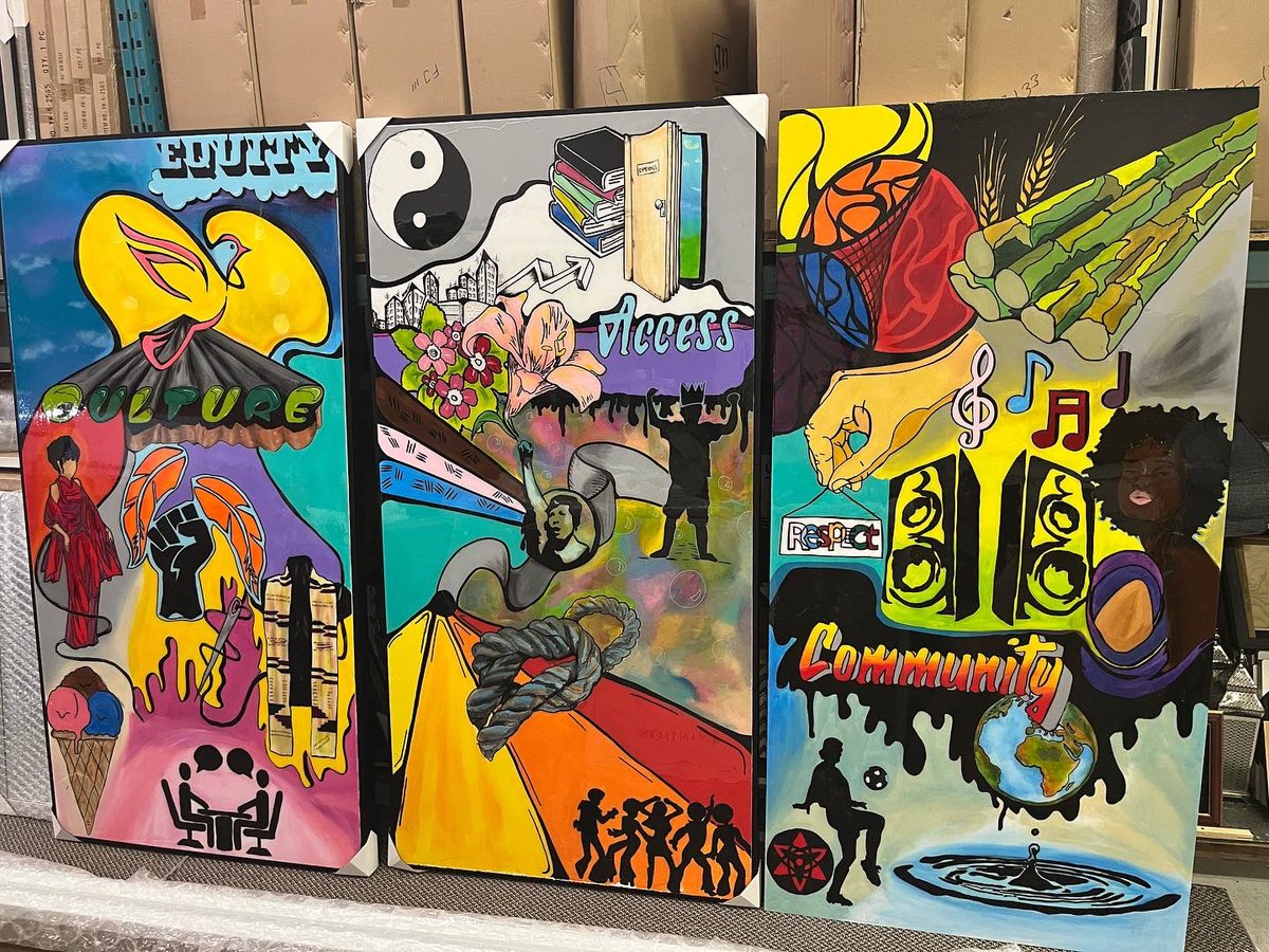Another mural in the books. This time this was for Camilla Road Public School. “Empowered Voices” co-constructs art that reflects student voice. 
@JackyElfiki 
<a href="/CamillaRoad/">Camilla Road Sr PS</a> 
<a href="/PeelSchools/">Peel District School Board</a> 
<a href="/LaraChebaro/">Dr. L Chebaro لارا</a> 
<a href="/GNPictureOnline/">Toronto's Framing, Printing & Custom Canvas Art</a> 
#peelschools #Diversity #equity #culture #educate #mural