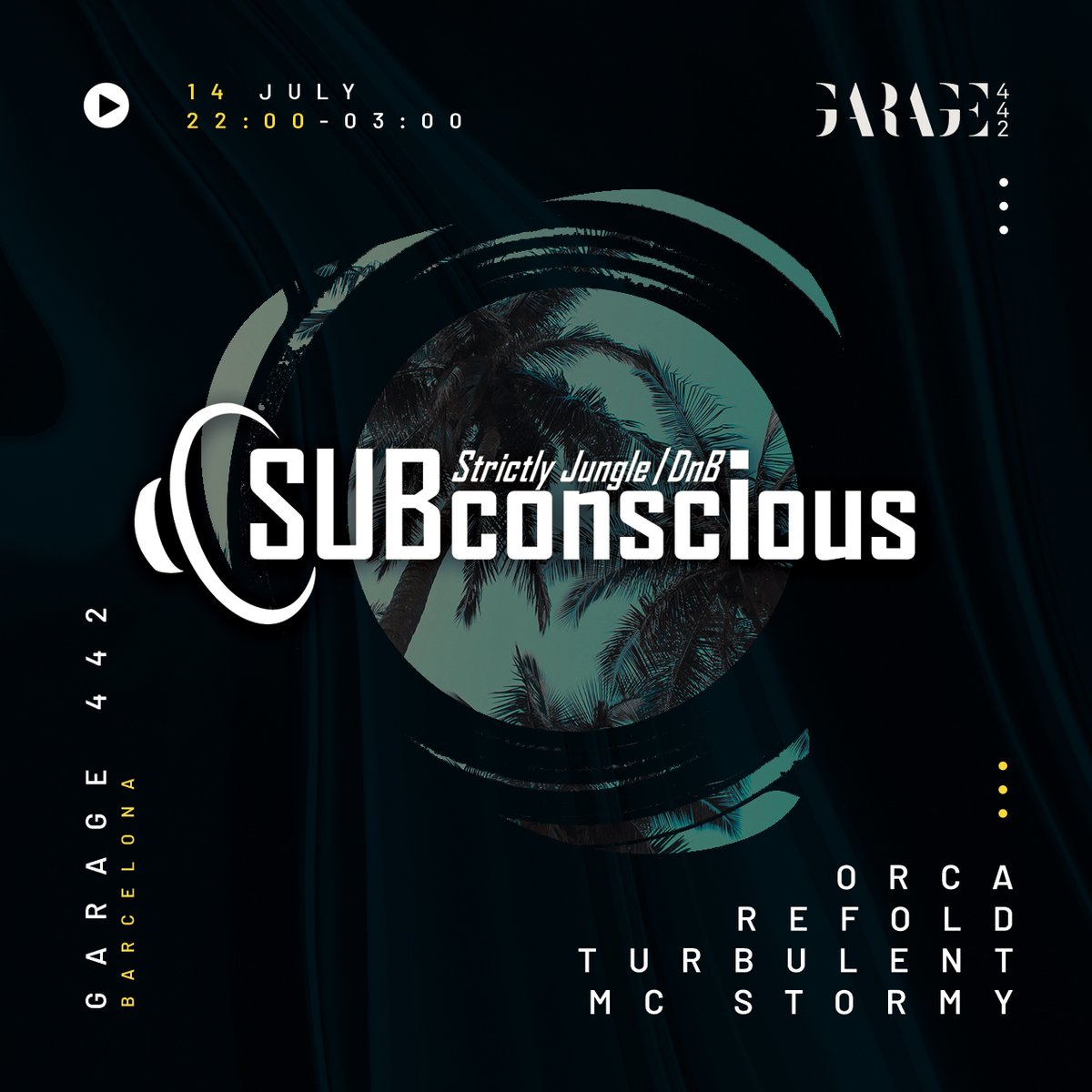 SUBconsciousBCN's tweet photo. ⚠️ THIS THURSDAY // ESTE JUEVES
[[JUNGLE DRUM AND BASS BARCELONA]]
https://t.co/ouRYcIrKCC
#drumandbass #jungle #dnb #barcelona #party https://t.co/FVAycKkc2k