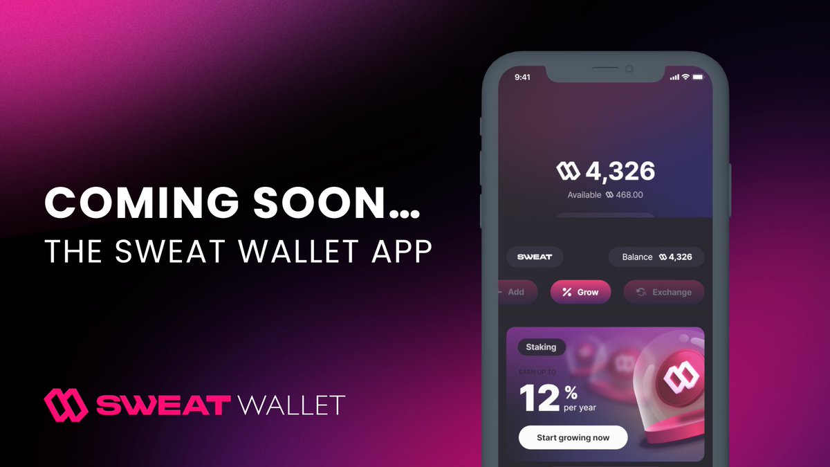 The Sweat Wallet App will give millions of people access to the world of  crypto. This is your portal to Web3. This is the easiest way to walk into  crypto.