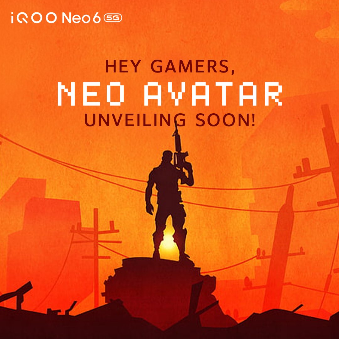 IqooInd's tweet photo. Think you’re a true maverick in the universe of gaming? Then hold on to your seats coz your favourite #iQOONeo6 is coming soon in an all-new colour. 
One that truly captures your personality!
So, are y’all game for it? 

#PowerToWin #AmazonSpecials https://t.co/cGVIf67FIr