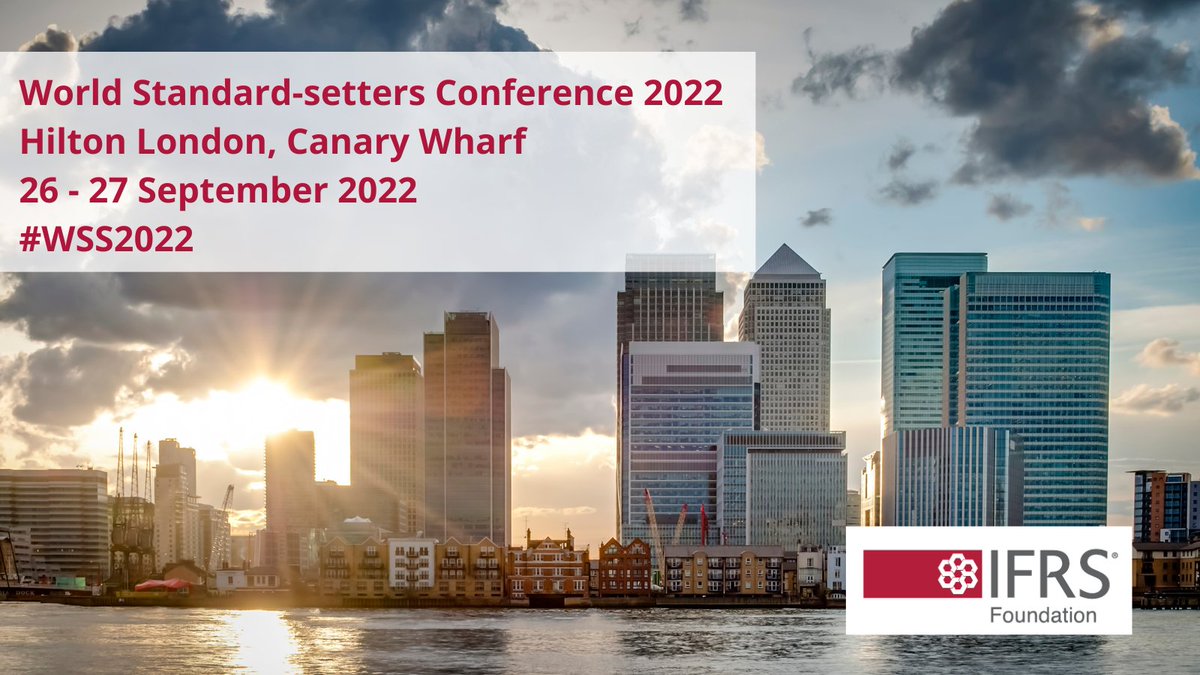 IFRSFoundation's tweet photo. Calling all national standard-setters. Registration is now open for the IFRS Foundation's World Standard-setters Conference 2022 

To find out more visit the conference page: https://t.co/kPHUywpxhL

#WSS2022 https://t.co/4BQe6JcDFj