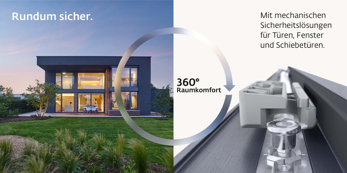 Damit Sie beruhigt in den #Urlaub fahren können, sorgen wir für Extra-Einbruchsicherheit für das Zuhause: von automatisch mehrfachverriegelten #Türen bis hin zu #Fenstern und #Schiebetüren mit hohen #Widerstandsklassen. 
Mehr erfahren. ➡️ link.si/360gradsicherh…