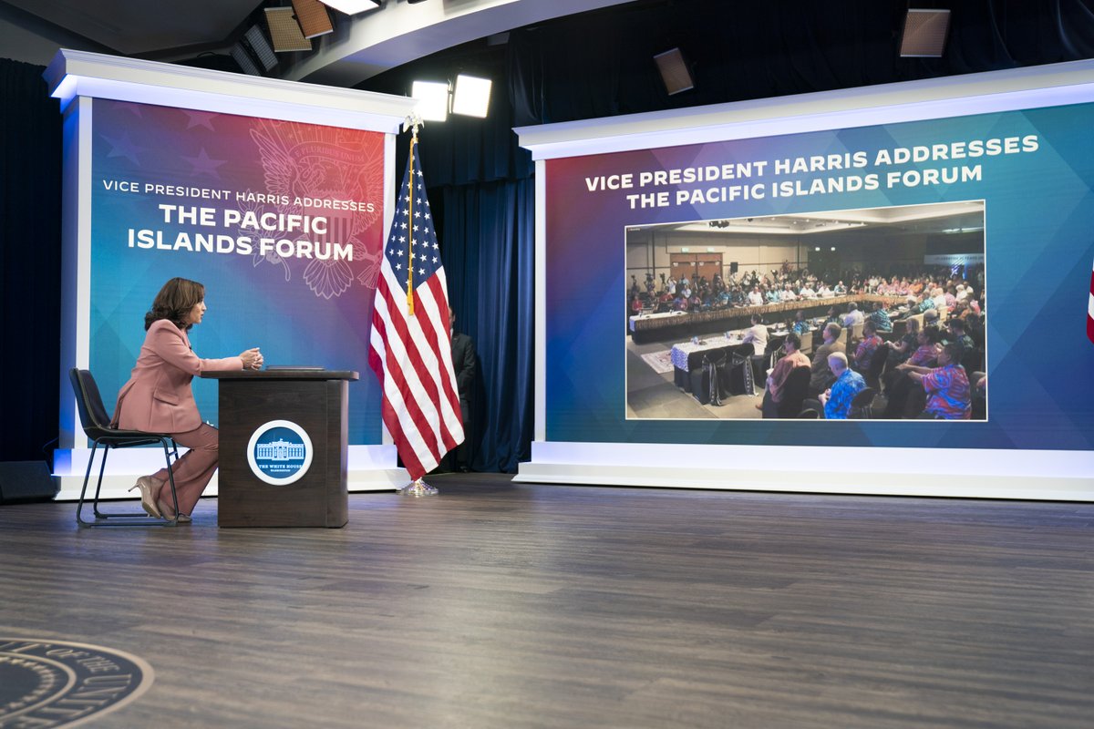 Vice President Kamala Harris Archived (@vp46archive) on Twitter photo The Pacific Islands and the U.S. are inextricably linked by geography, history, and family connections. As I told leaders of the Pacific Islands Forum, we will embark on a new chapter in our partnership—one with expanded American engagement in the region. The Pacific Islands and the U.S. are inextricably linked by geography, history, and family connections. As I told leaders of the Pacific Islands Forum, we will embark on a new chapter in our partnership—one with expanded American engagement in the region.